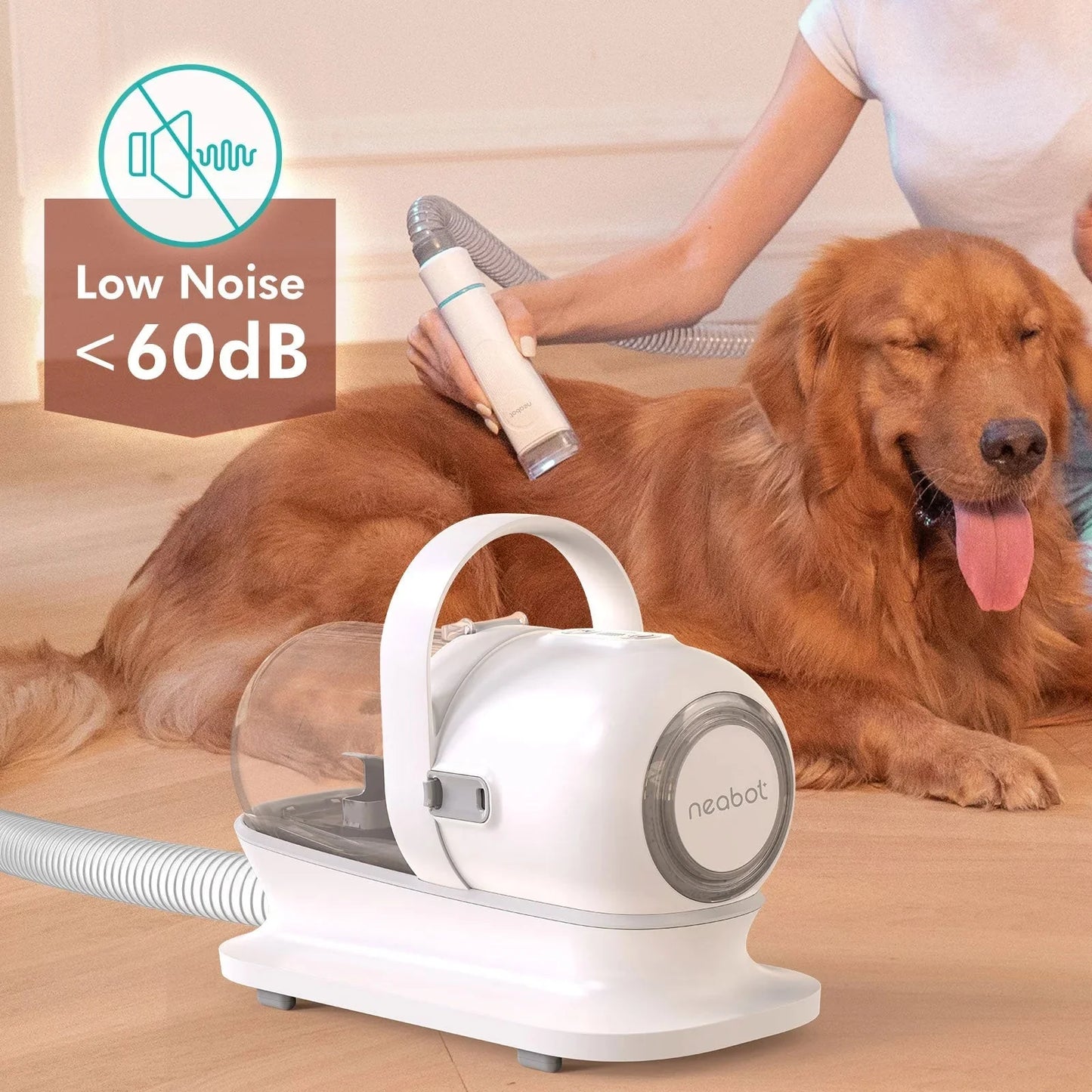 Neabot P1 Pro Professional Pet Grooming Vacuum Kit | Hair Clipper